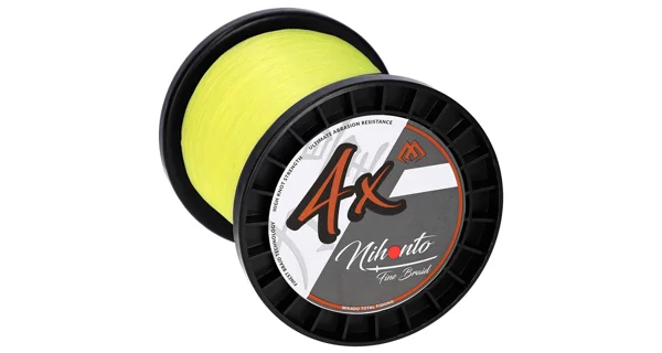 MIKADO - Pletená šňůra Nihonto Fine Braid 0,06 mm 3,25 kg 900 m Fluo/Žlutá