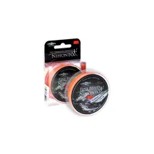 MIKADO - pletená šňůra - nihonto fine braid - 0.10mm/7.7kg/15m - fluo/oranžová - 1 cívka