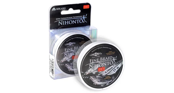MIKADO - Pletená Šňůra Nihonto Fine Braid Bílá 15 m 0,25 mm/20,9 kg