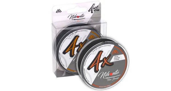 MIKADO - Pletená šňůra Nihonto Fine Braid Black 0,12 mm 8,8 kg 150 m