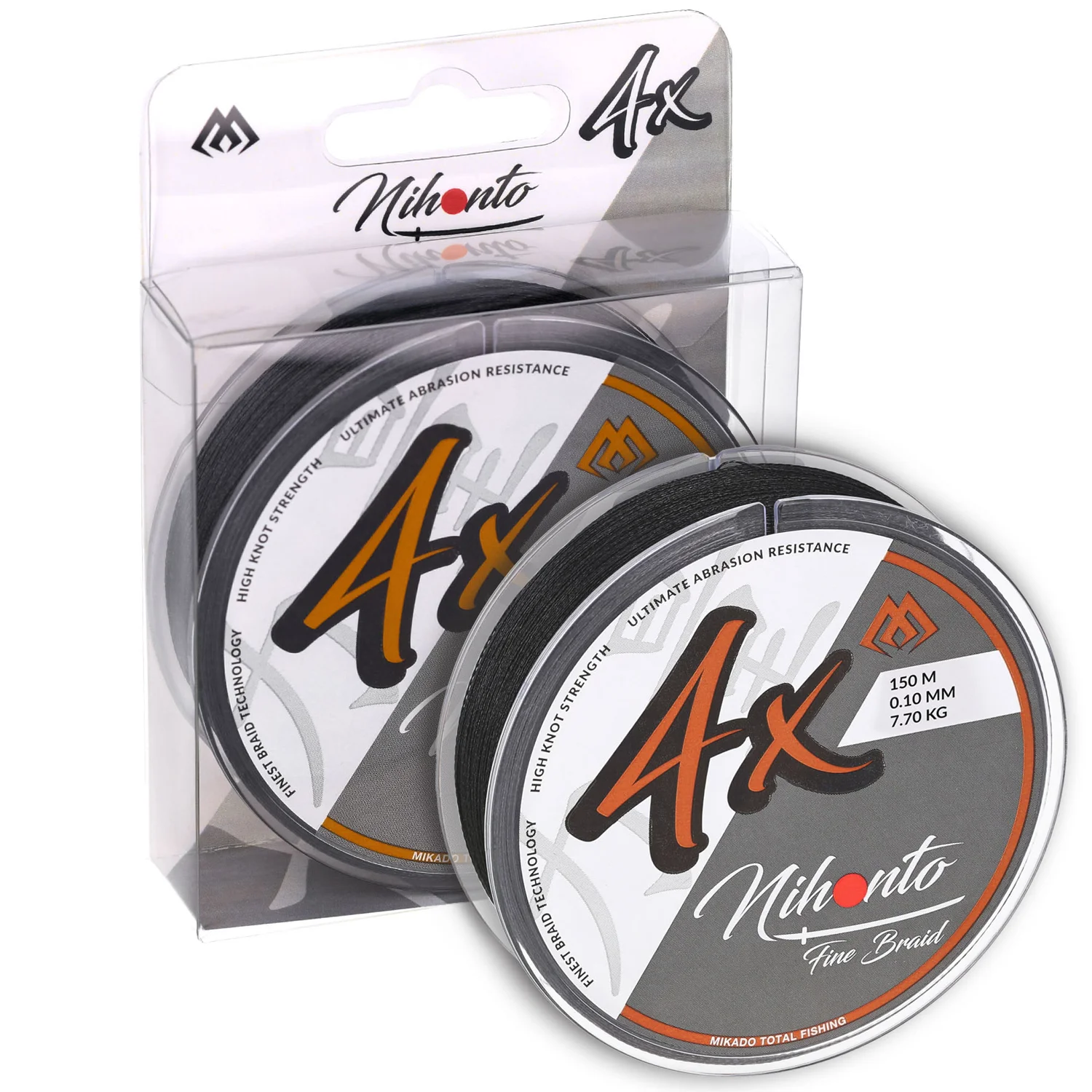 MIKADO - Pletená šňůra Nihonto Fine Braid Black 0,35 mm 33,4 kg 150 m