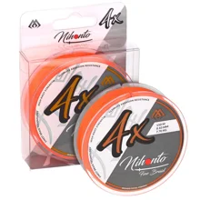 MIKADO - Pletená šňůra Nihonto Fine Braid Fluo Oranžová 0,10 mm 7,7 kg 15 m
