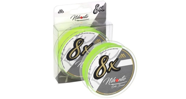 MIKADO - Pletená šňůra Nihonto Octa Braid 0,14 mm 10,15 kg 150 m Fluo Green