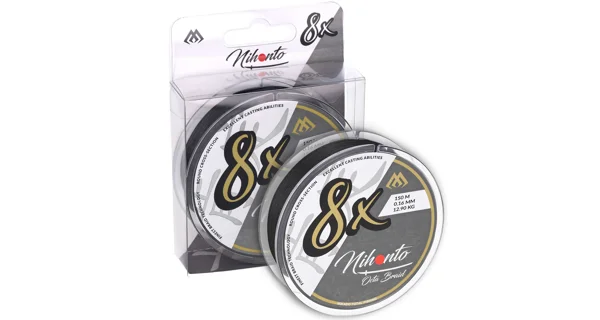 MIKADO - Pletená šňůra Nihonto Octa Braid Černá 0,1 mm 7,75 kg 10 m