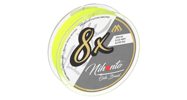 MIKADO - Pletená Šňůra Nihonto Octa Braid Fluo 10 m 0,18 mm/16,4 kg