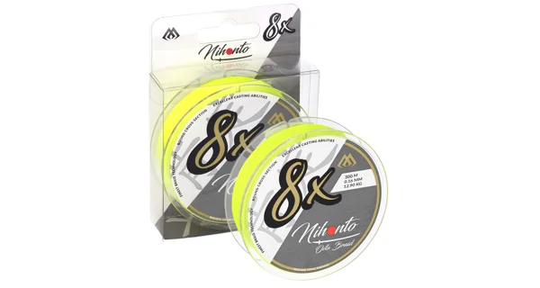 MIKADO - Pletená Šňůra Nihonto Octa Braid Fluo 150 m 0,08 mm/5,15 kg