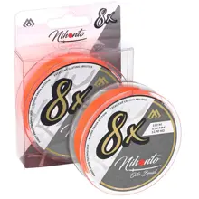 MIKADO - Pletená šňůra Nihonto Octa Braid Orange 0,16 mm 12,9 kg 10 m Fluo oranžová