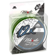 MIKADO - Pletená šňůra Nihonto Super X-Braid 0,14 mm 10,95 kg 150 m Tmavě zelená