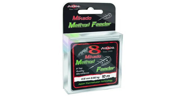 MIKADO - Pletená šňůra Octa Method Feeder 0,14 mm 10,15 kg 10 m Černá