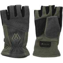 MIKADO - Rukavice Fleece Half Finger Green vel. L
