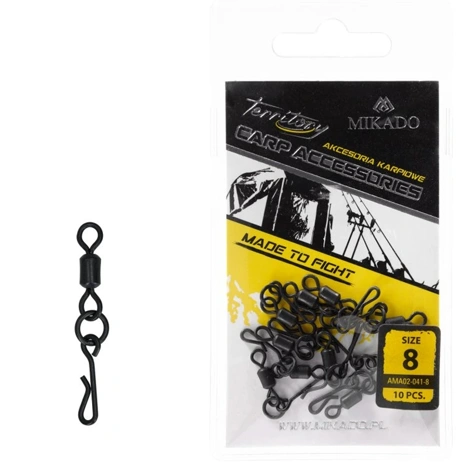 MIKADO - Rychlovýměnný obratlík Quick Swap s kroužkem vel. 8 10 ks