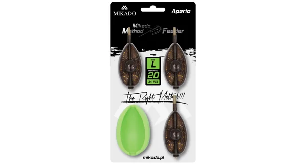 MIKADO - Sada Krmítek Method Feeder Aperio L 15+20+30 g