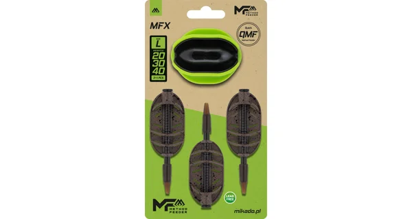 MIKADO - Sada krmítek Method Feeder MFX Q.M.F. 20+30+40 g vel. L