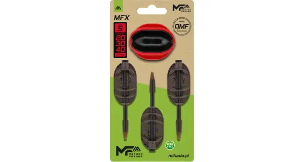 MIKADO - Sada krmítek Method Feeder MFX Q.M.F. 20+30+40 g vel. S