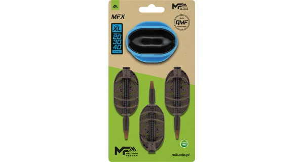 MIKADO - Sada krmítek Method Feeder MFX Q.M.F. 20+30+40 g vel. XL