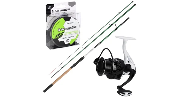 MIKADO - Set Bixlite prut Method Feeder 3,6 m, naviják Feeder 5006 + silon 0,24 mm