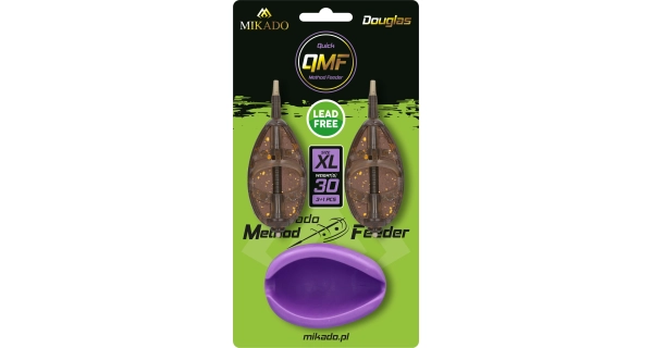 MIKADO - Set krmítek s formičkou Method Feeder Douglas Q.M.F. vel. XL 50 g 2 ks