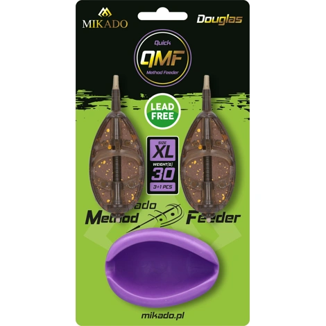 MIKADO - Set krmítek s formičkou Method Feeder Douglas Q.M.F. vel. XL 60 g 2 ks