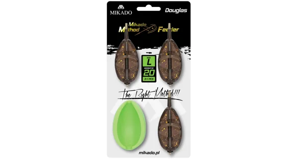 MIKADO - Set krmítek s formičkou Method Feeder Douglas vel. L 50 g 3 ks