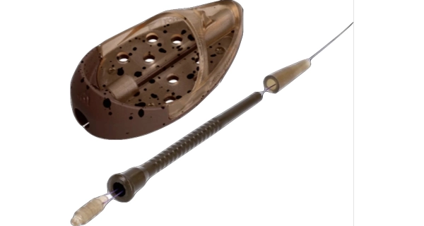 MIKADO - Set krmítek s formičkou Method Feeder Shot Q.M.F. Set vel. L 30 g 3 ks