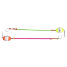 MIKADO - SIGNALIZÁTOR HANGER S POLYSTYRENEM A HADIČKOU 25 cm vel. L ČERVENÁ A ŽLUTÁ 10 ks