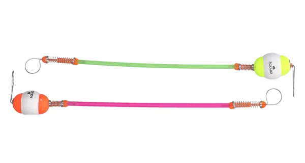 MIKADO - SIGNALIZÁTOR HANGER S POLYSTYRENEM A HADIČKOU 25 cm vel. L ČERVENÁ A ŽLUTÁ 10 ks