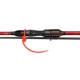 MIKADO - Silikonový klipový pásek 21,5 cm 50 ks Červená