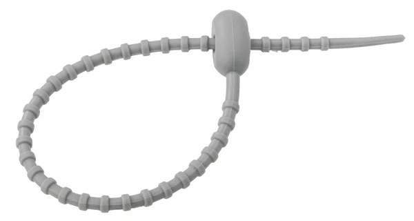MIKADO - Silikonový klipový pásek 21,5 cm 50 ks Šedá