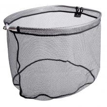 MIKADO - Skládací podběráková hlava s pogumovanou sítí 6 mm 60×50 cm