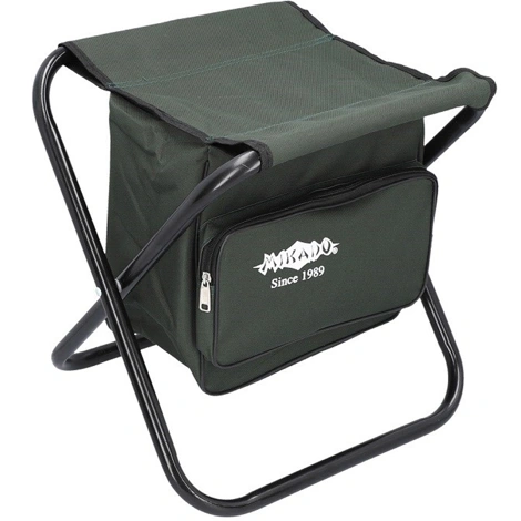 MIKADO - Skládací stolička s batohem Zelená 100 kg