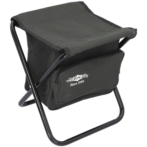 MIKADO - Skládací stolička s batohem Zelená