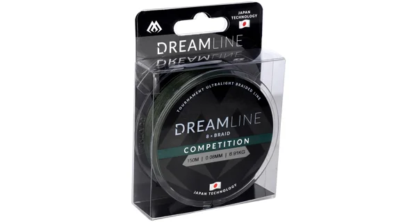 MIKADO - Šňůra Dreamline Competition Zelená 150 m 0,08 mm 6,91 kg