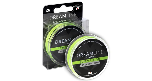 MIKADO - Šňůra Dreamline Fluo Green PE8 10 m 0,12 mm/10,21 kg