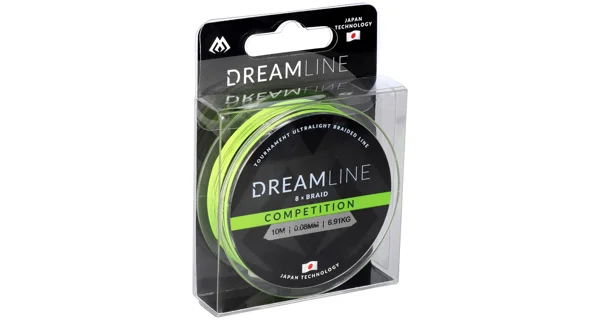 MIKADO - Šňůra Dreamline Fluo Green PE8 10 m 0,12 mm/10,21 kg