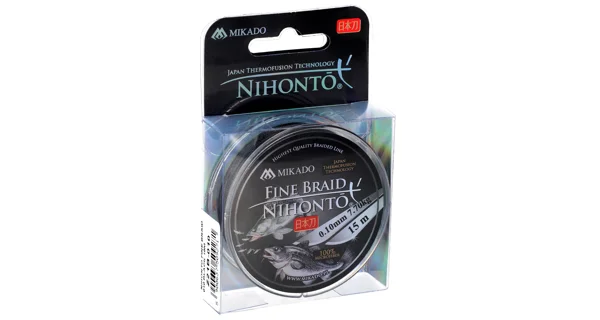 MIKADO - Šňůra NIHONTO FINE BRAID 006 BLACK 15 m 3,25 kg