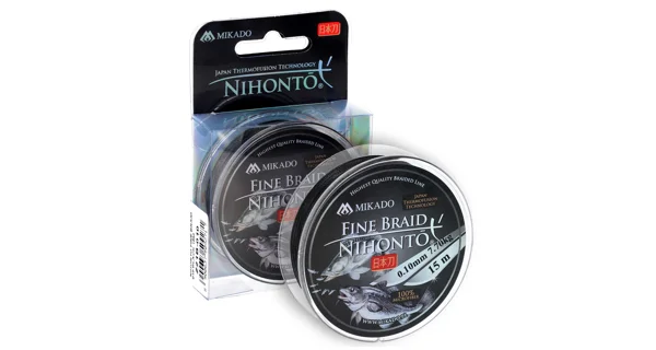 MIKADO - Šnúra Nihonto Fine Braid Black 15 m 0,10 mm/7,7 kg