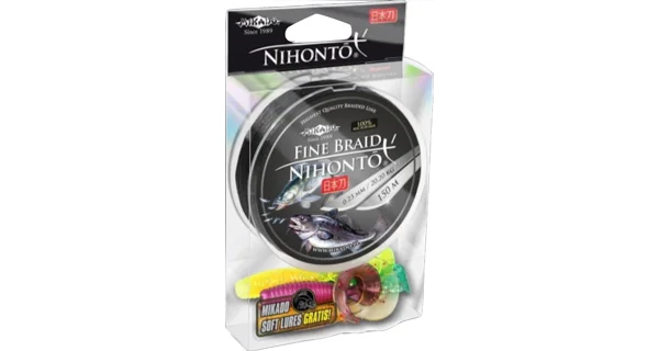 MIKADO - Šňůra Nihonto Fine Braid Black 150 m 0,18 mm/14,4 kg
