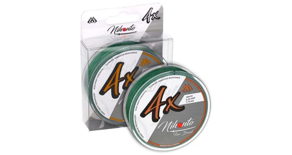 MIKADO - Šňůra Nihonto Fine Braid Green 300 m 0,20 mm 16,6 kg