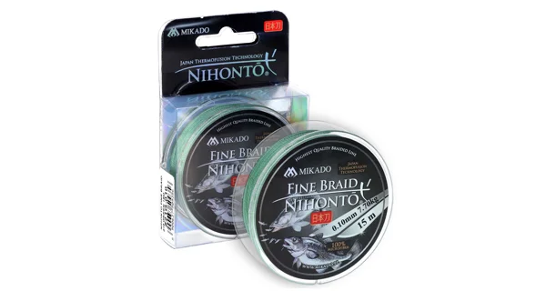 MIKADO - Šňůra Nihonto Fine Braid Green 300 m 0,20 mm 16,6 kg