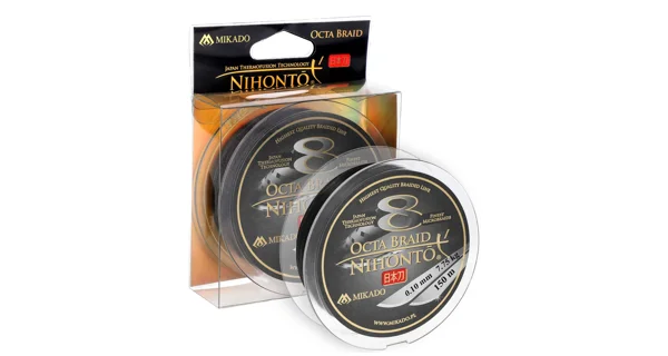 MIKADO - Šňůra Nihonto Octa Braid Black 150 m 0,12 mm/8,9 kg