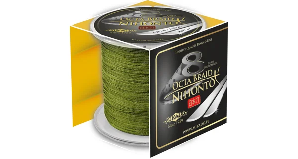 MIKADO - Šňůra Nihonto Octa Braid Green 300 m 0,23 mm 20,8 kg