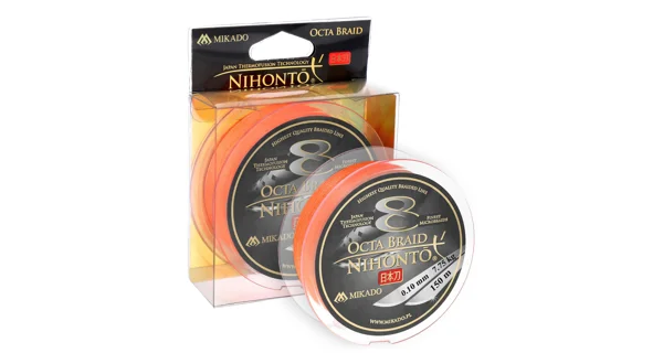 MIKADO - Šnúra Nihonto Octa Braid Orange 150 m 0,35 mm/35,40 kg