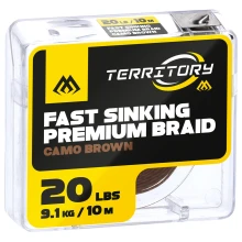 MIKADO - Šnůrka Fast Sinking Premium Braid Camo Bworn 30 lb 10 m