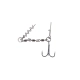 MIKADO - Stinger Swivel Jaws EVO XL 30 kg vel. 1/0 2 ks