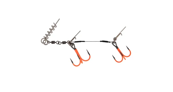 MIKADO - Trojháček Jaws Double Evo Titanium XL UV 30 kg vel. 2/0-1/0 1 ks