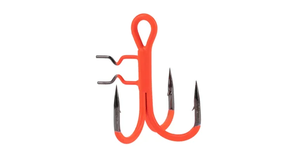 MIKADO - Trojháček Jaws Vertical UV Oranžové vel. 3/0 4 ks