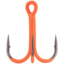 MIKADO - Trojháčky Jaws NR UV vel. 1 Oranžové 6 ks