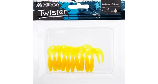 MIKADO - Twister 3,8 cm Yellow 10 ks