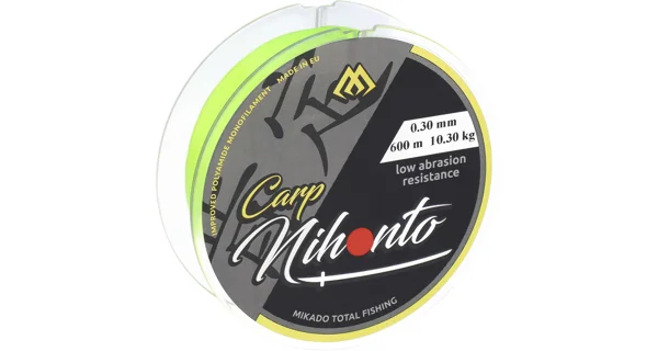 MIKADO - Vlasec Nihonto Carp Fluo/Žlutá 600 m 0,25 mm/7,30 kg