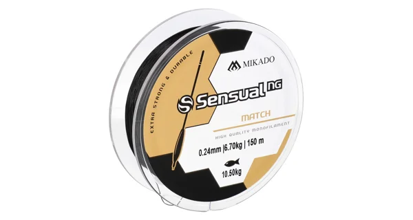 MIKADO - Vlasec Sensual NG Match 150 m 0,24 mm/10,5 kg Černá
